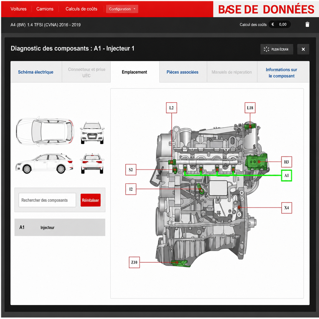 accès complet aux identifiants automobiles